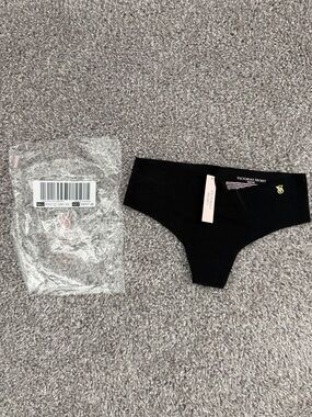 Victoria's Secret Black Microfiber Seamless Thong